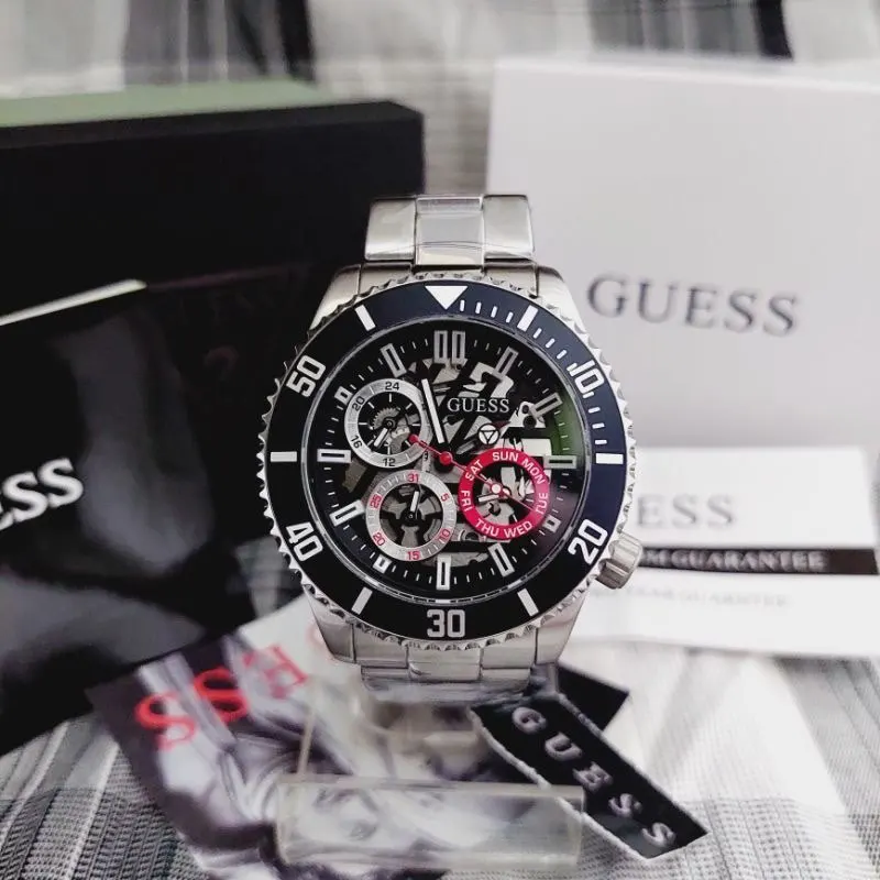 Guess Axle Multifunction Black Dial Men's Watch- GW0488G1